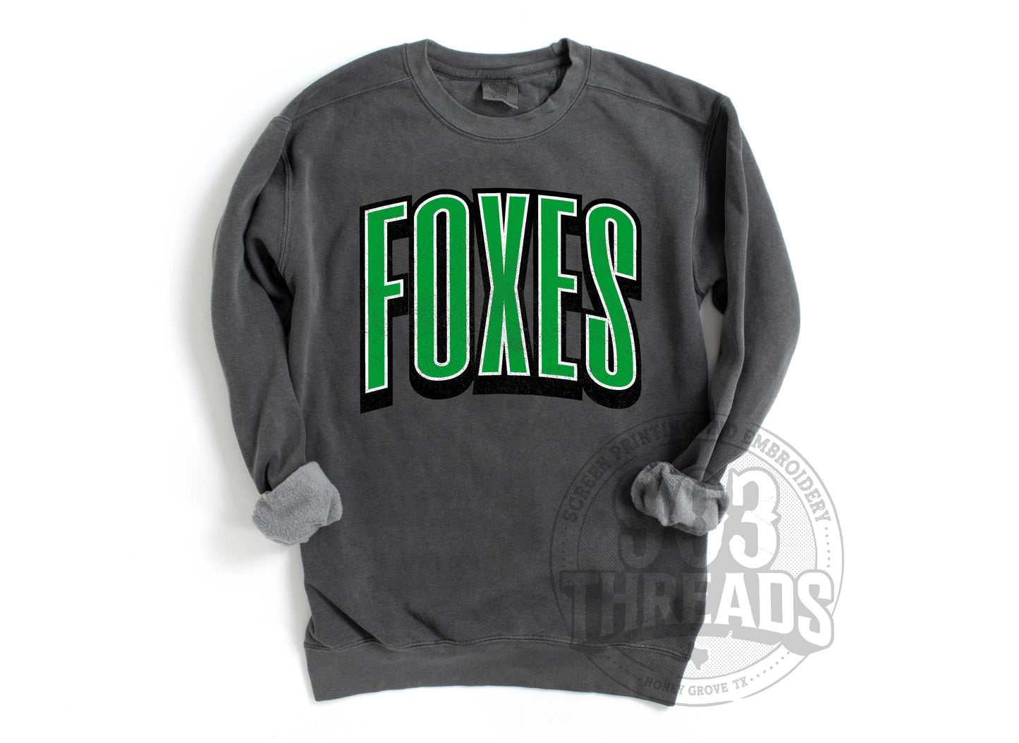 Caddo Mills Foxes Grunge Varsity