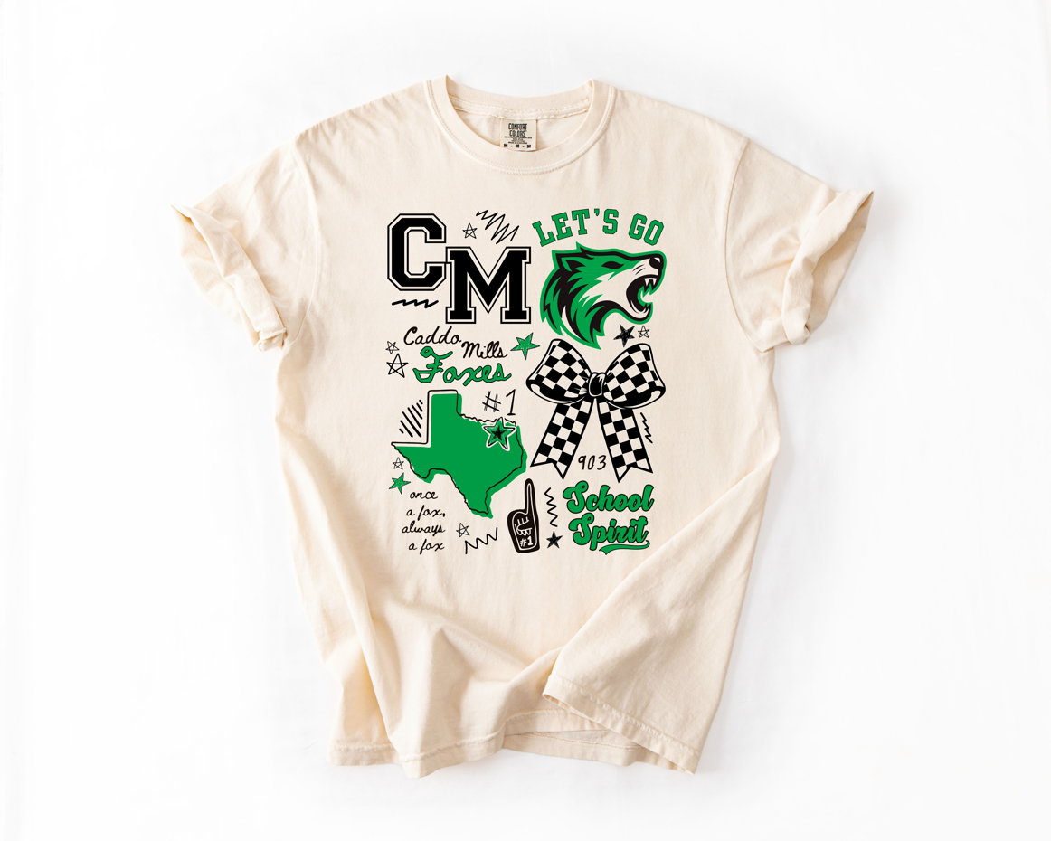 Caddo Mills Foxes Legacy Board - Short/Long Sleeve