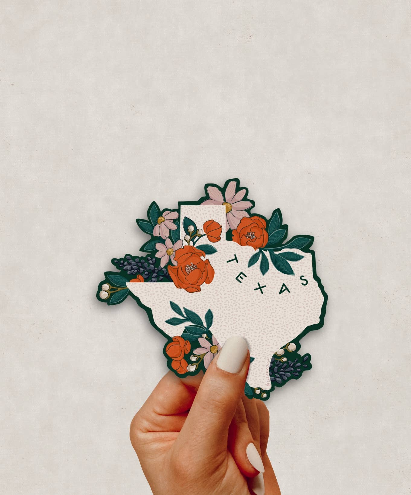 Flowers of Texas Vinyl Sticker