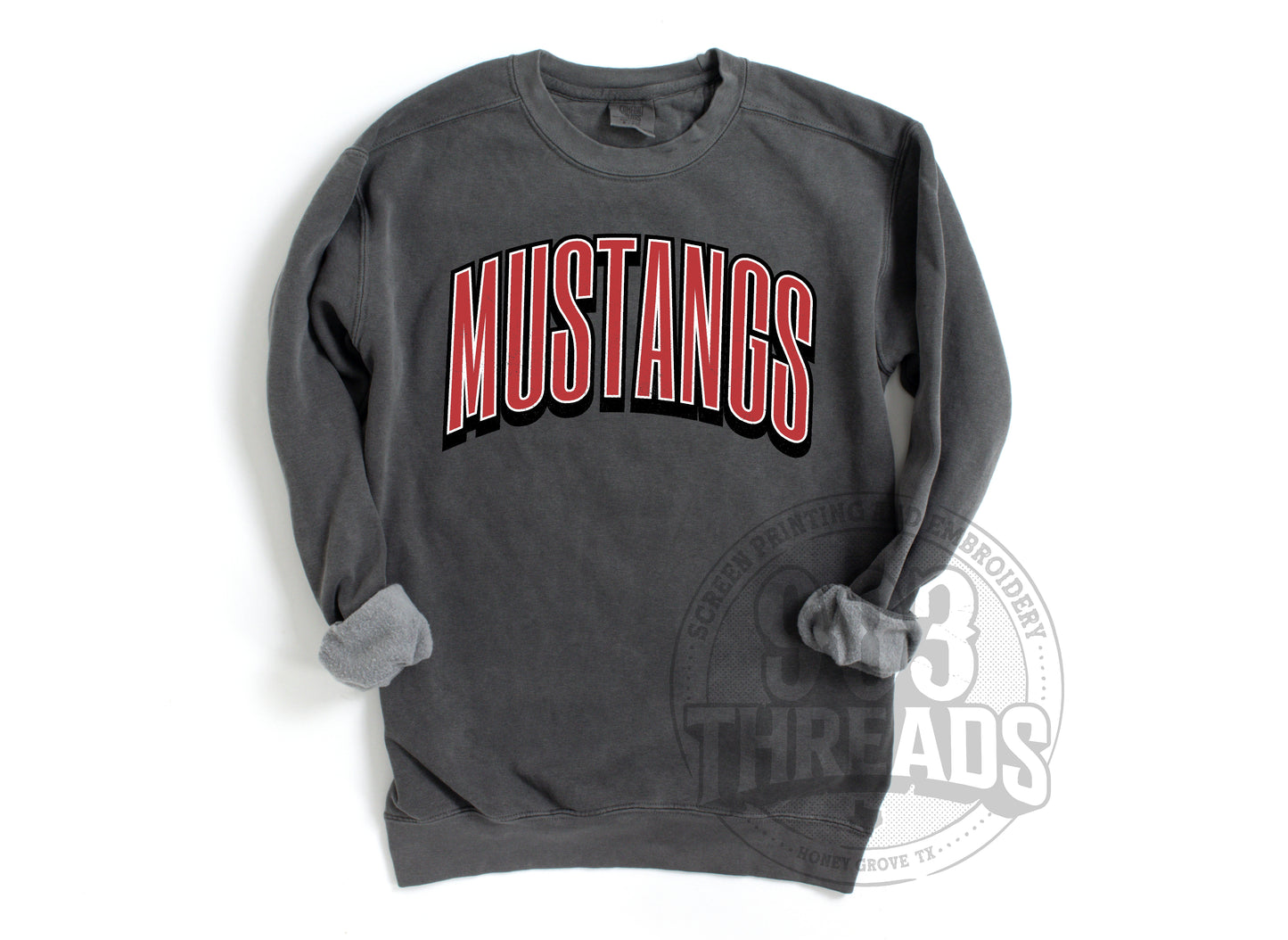 Chisum Mustangs Grunge Varsity