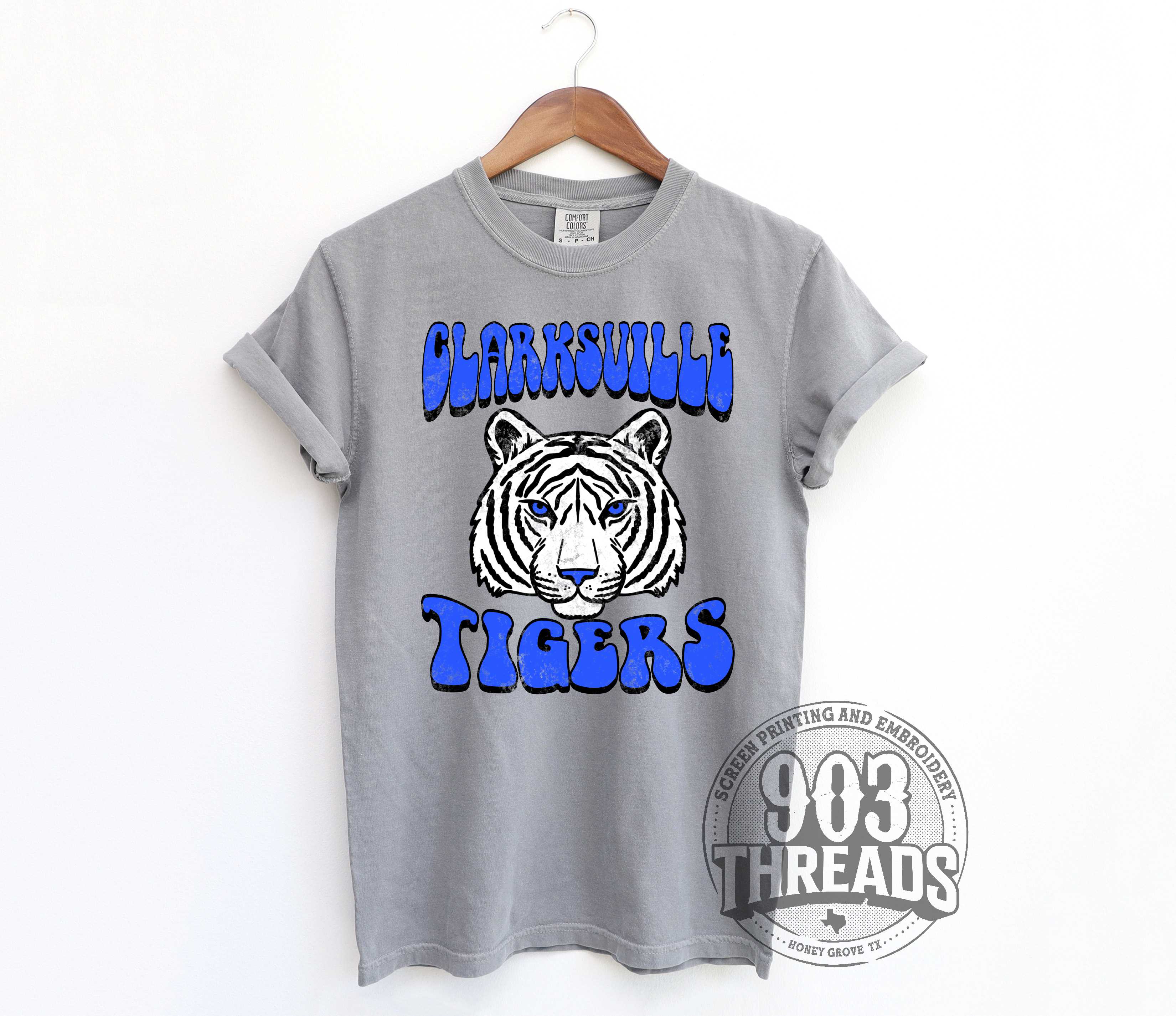 Clarksville Tigers - Old School Mascot – 903 Threads