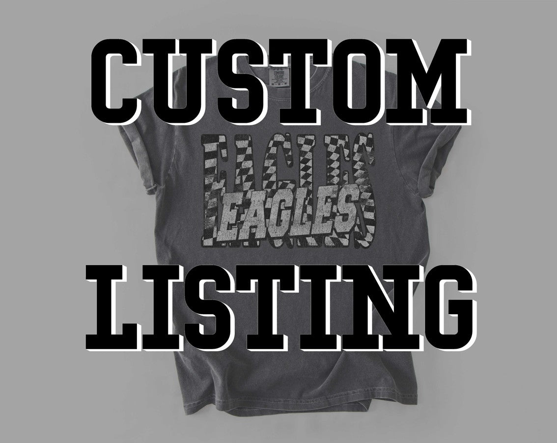 Custom Rowdy Checkered Varsity