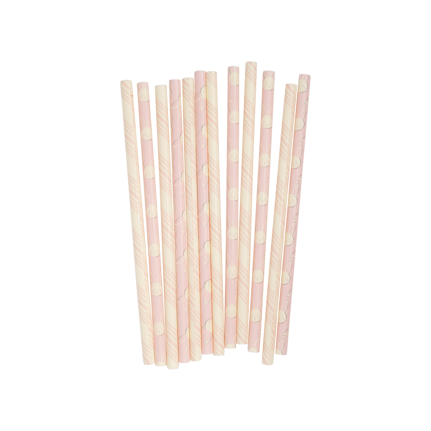 Reusable Bunny Design Drinking Straws
