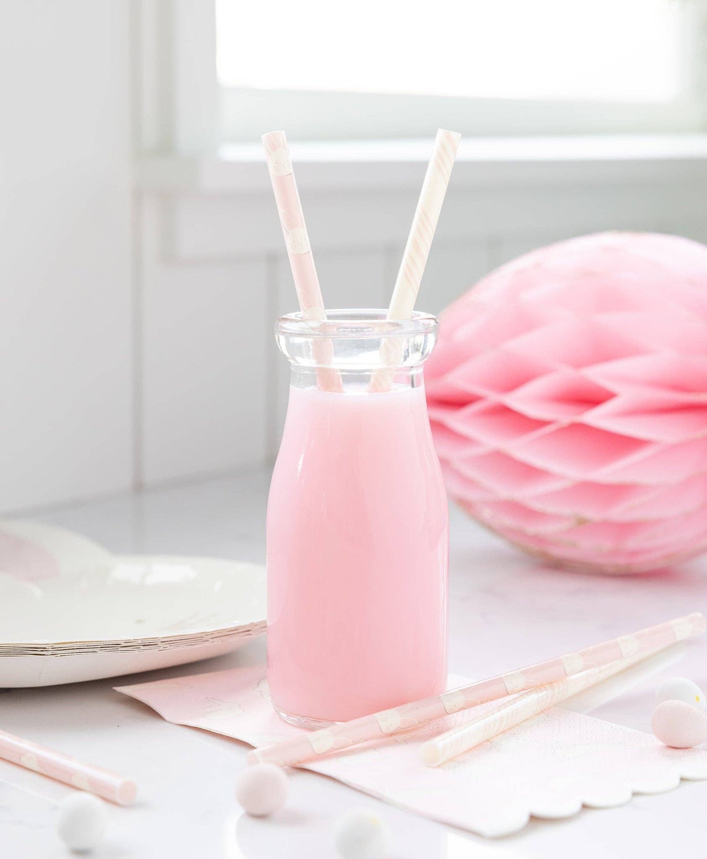 Reusable Bunny Design Drinking Straws
