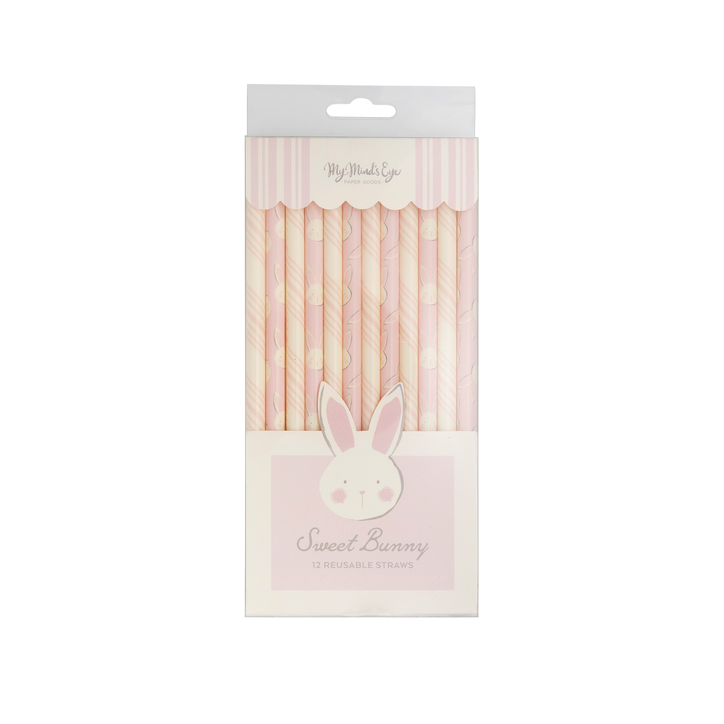 Reusable Bunny Design Drinking Straws