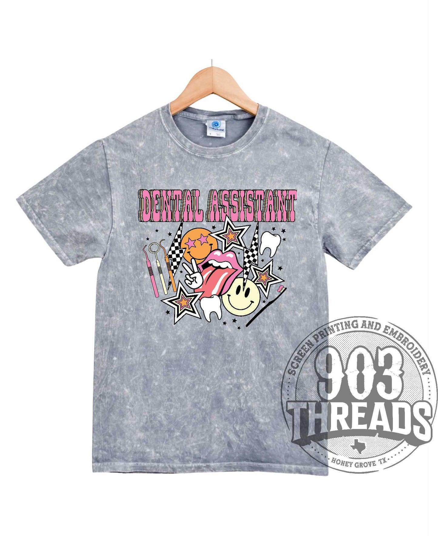 Dental Assistant Funky Collage