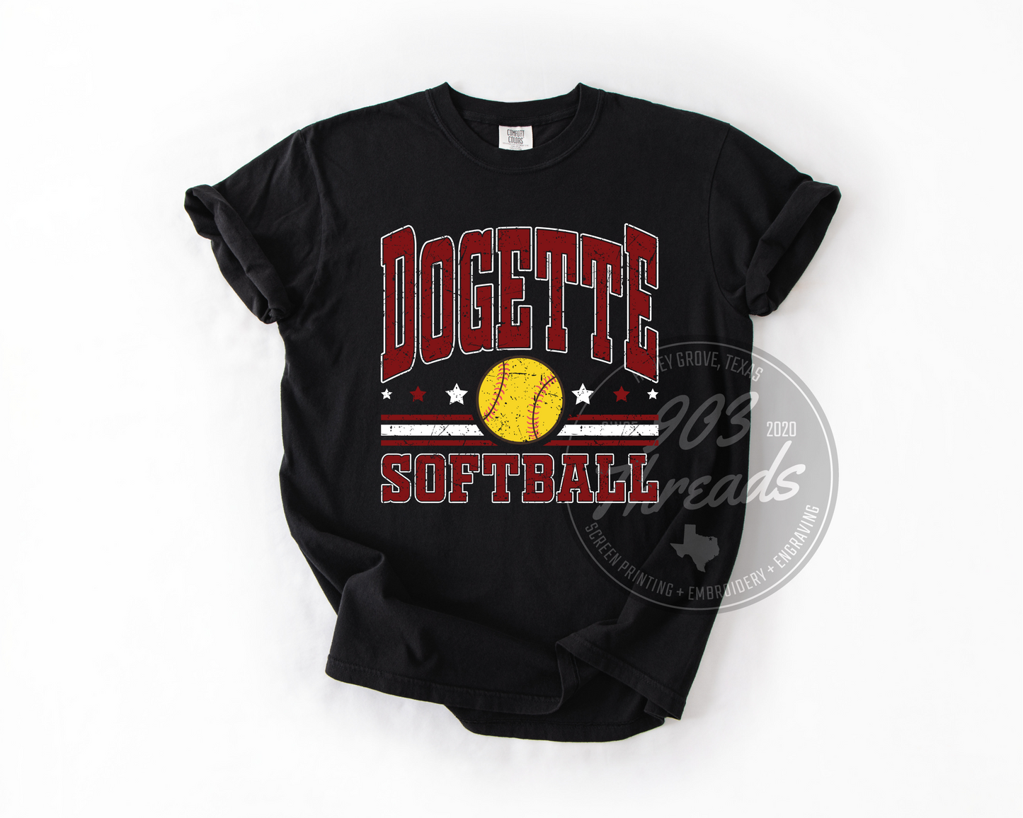Dogettes Softball Sweatshirt/Short Sleeve