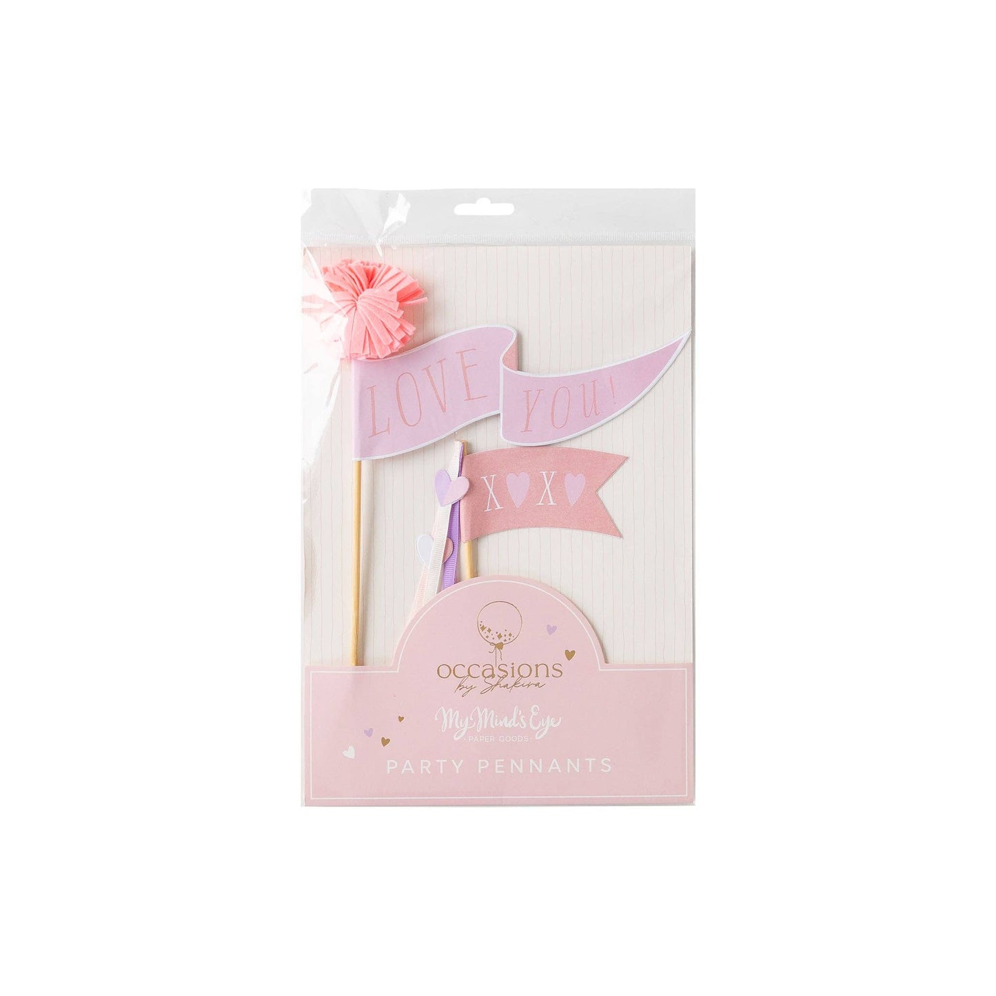 VAL913 - Occasions By Shakira - Valentine Pennant Flags