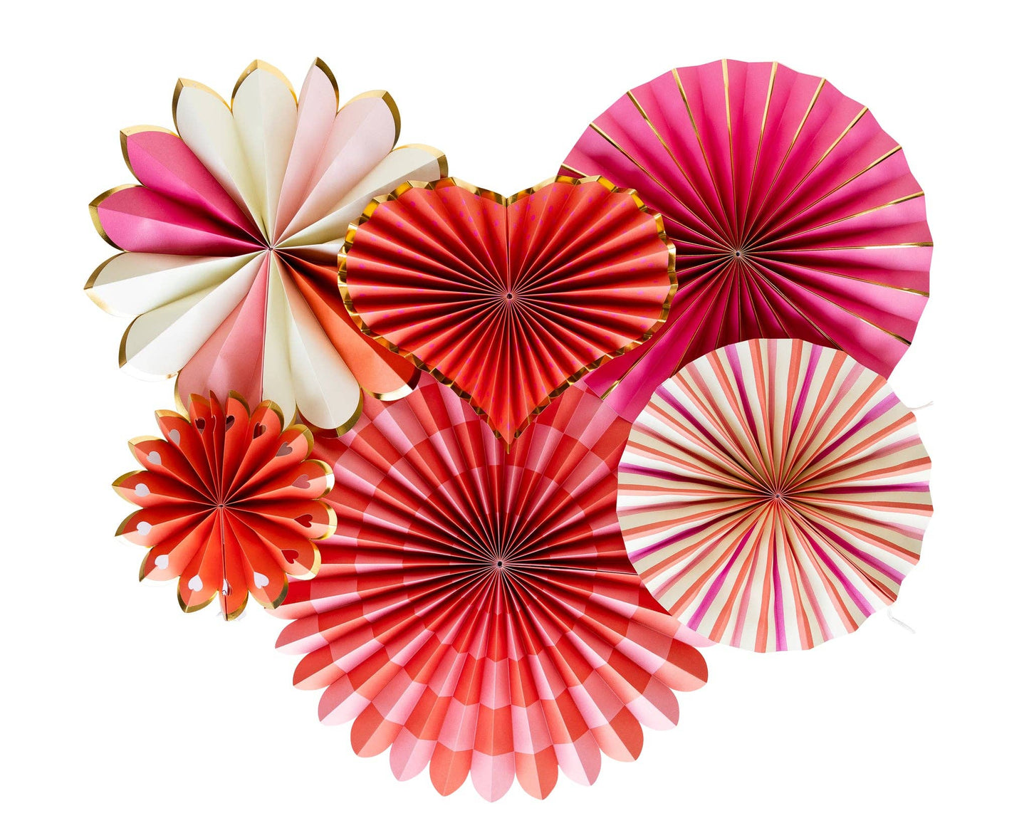 VAL1001 - Heart You Paper Fan Set