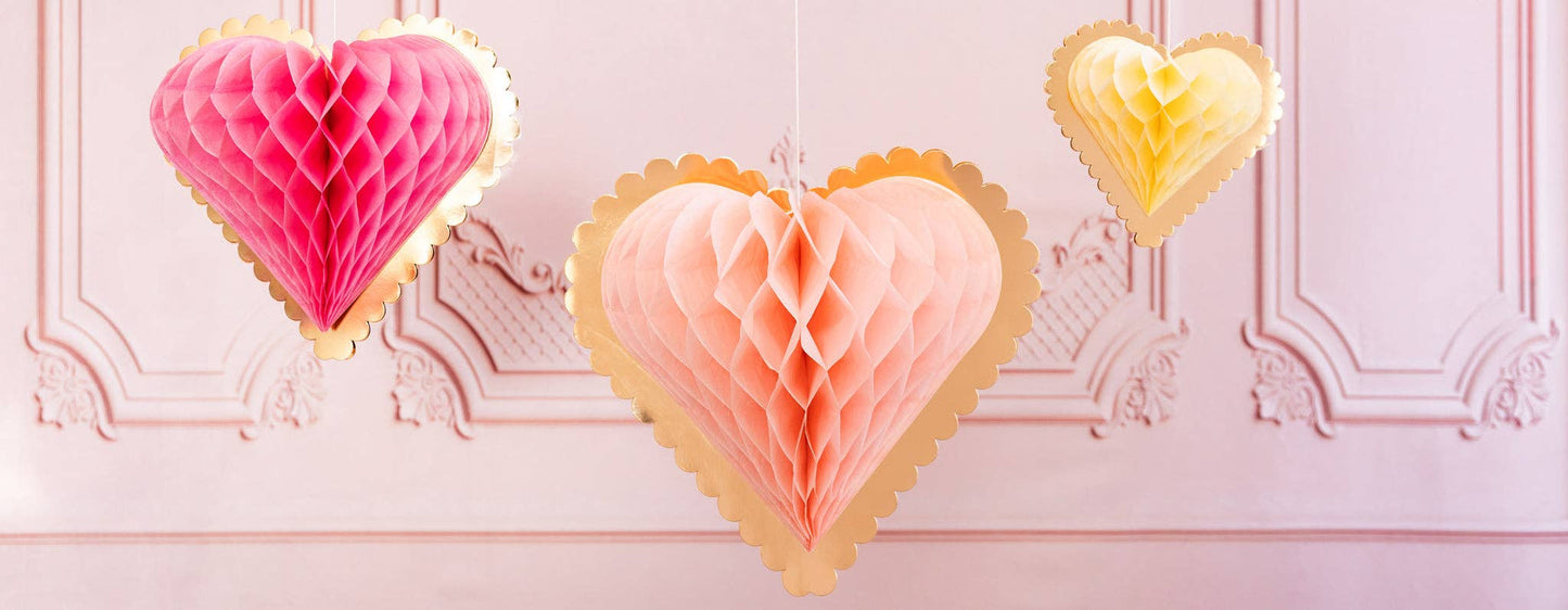 SEC1002 - Secret Admirer Honeycomb Hanging Hearts