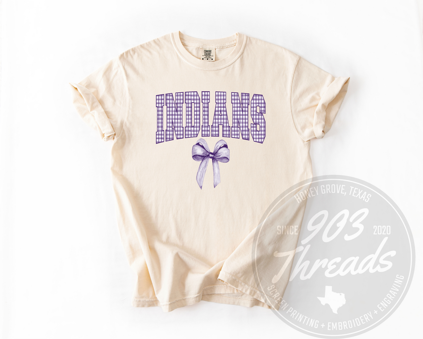 Indians Preppy Mascot - Purple
