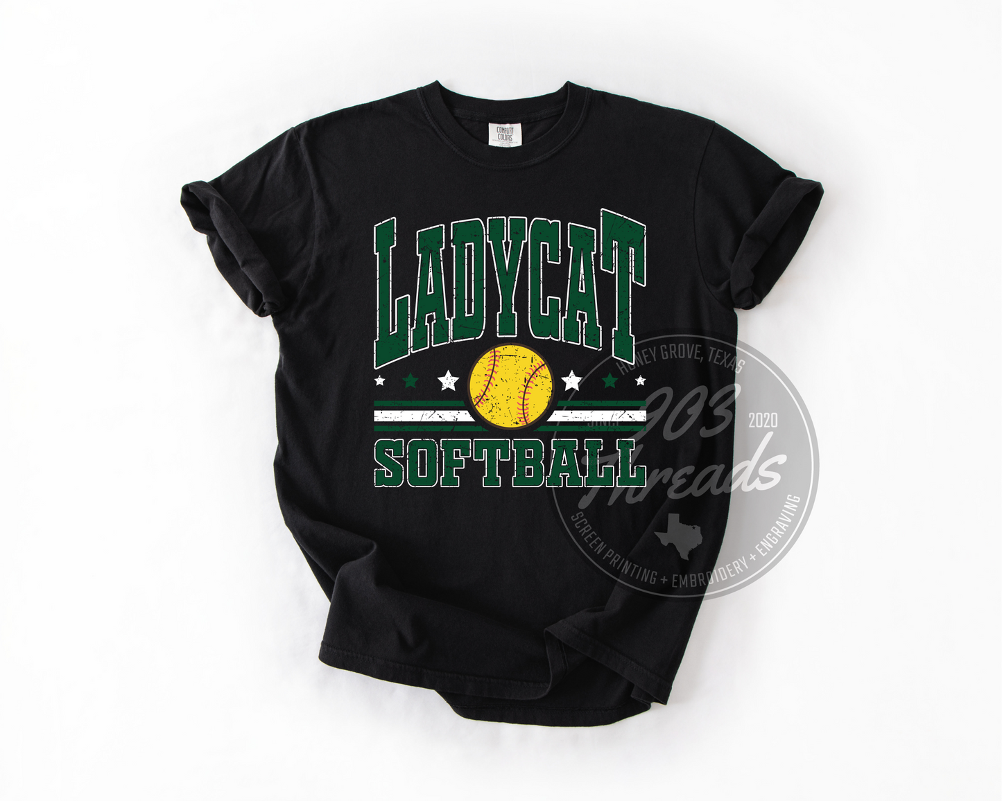 Ladycat Softball Sweatshirt/Short Sleeve