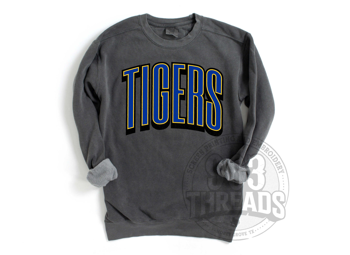 Leonard Tigers Grunge Varsity