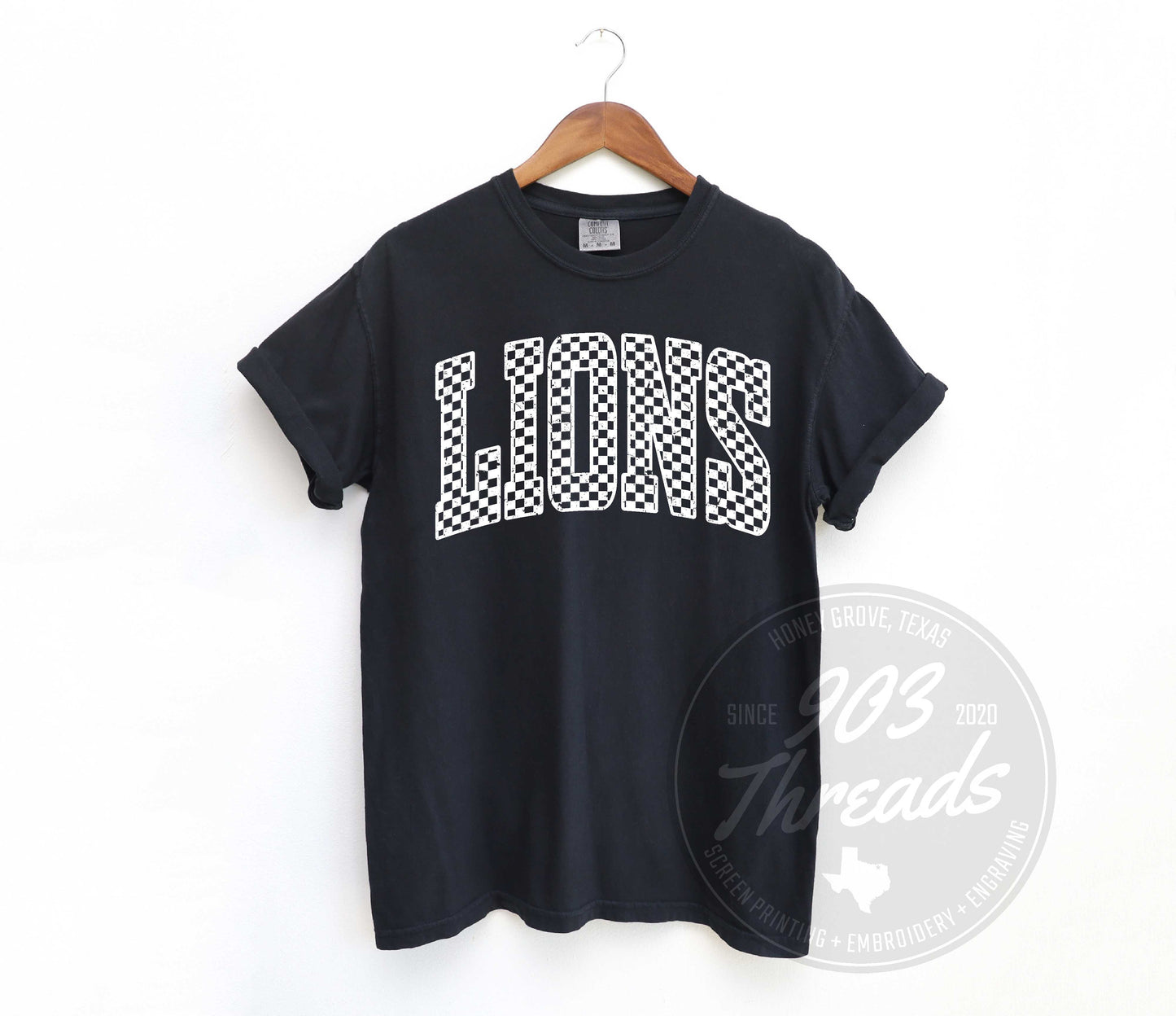Lions - Checkered Varsity - Short Sleeve