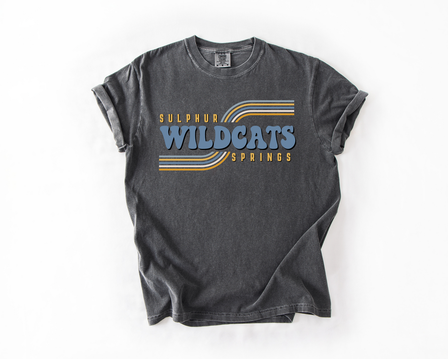 Sulphur Springs Wildcats Retro Rainbow