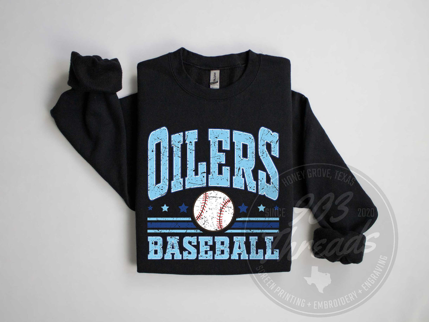 Oilers Baseball Sweatshirt/Short Sleeve