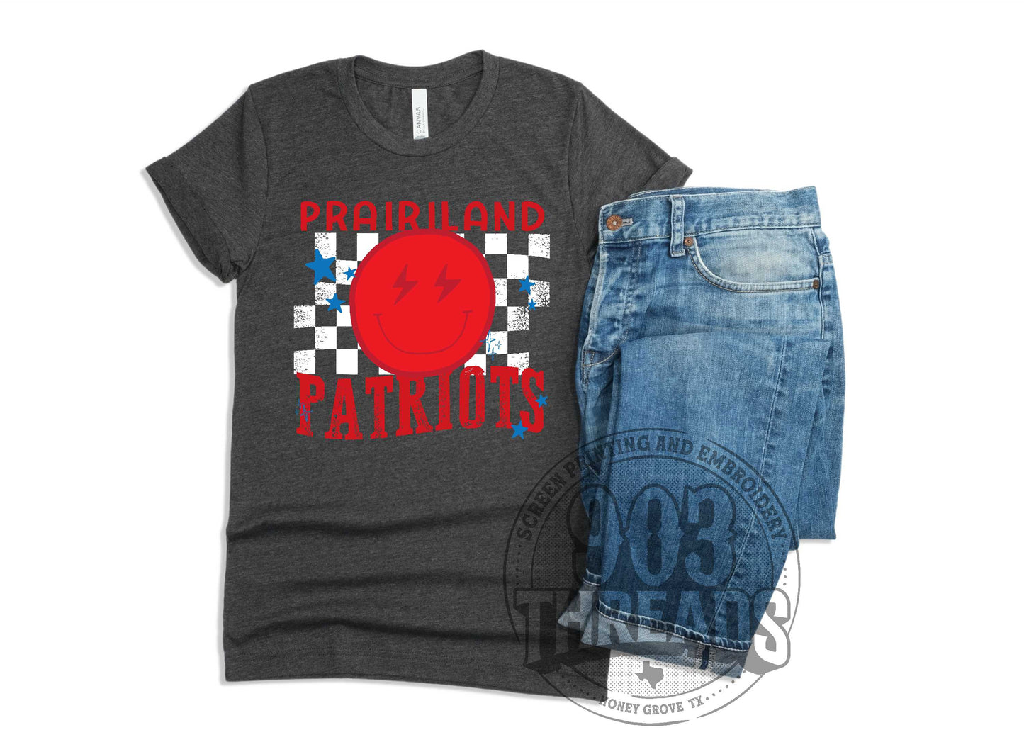 Prairiland Patriots Smiley Check