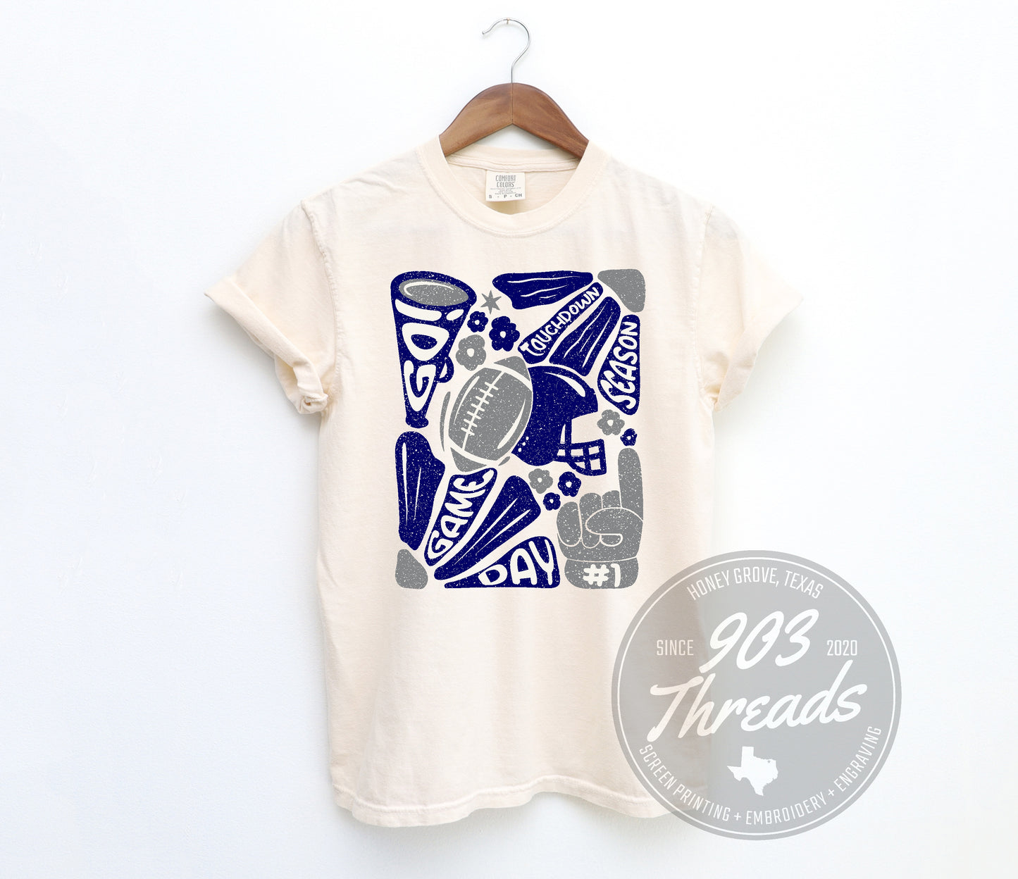 Touchdown Season - Navy & Grey
