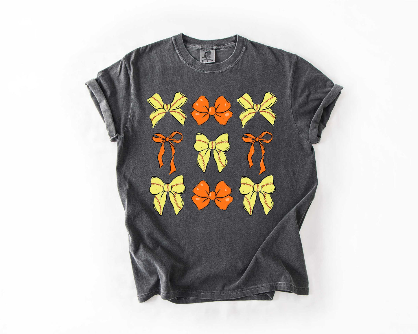 Bases & Bows Softball Orange