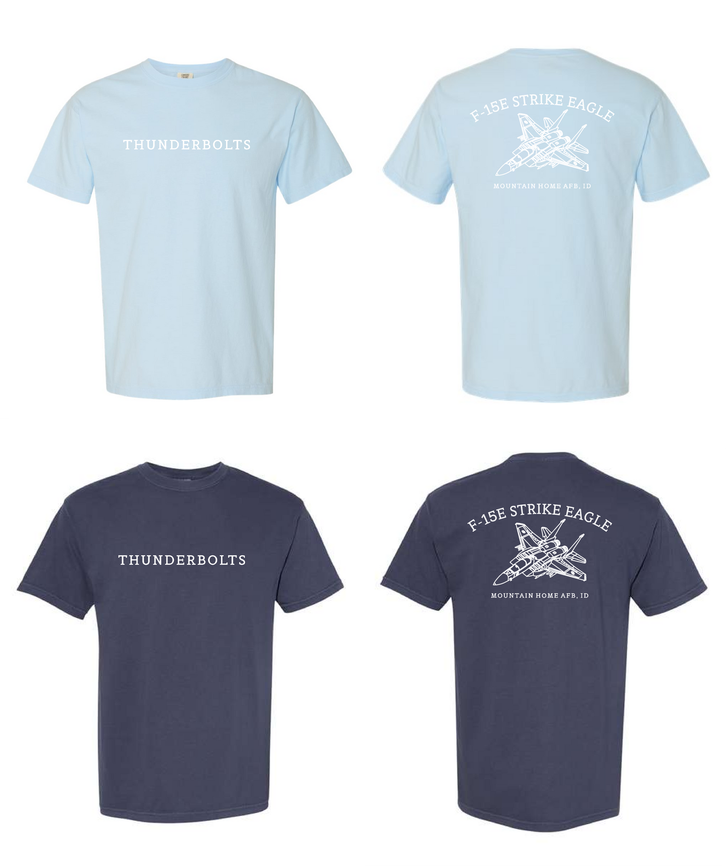 THUNDERBOLT F-15E Mountain Home AFB, ID. Short Sleeve