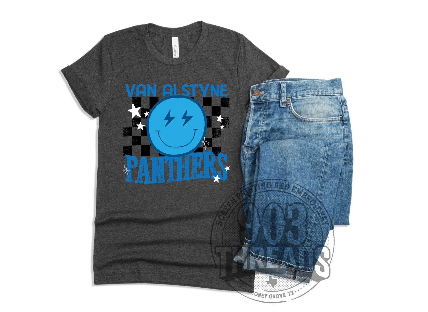 Van Alstyne Panthers Smiley Check
