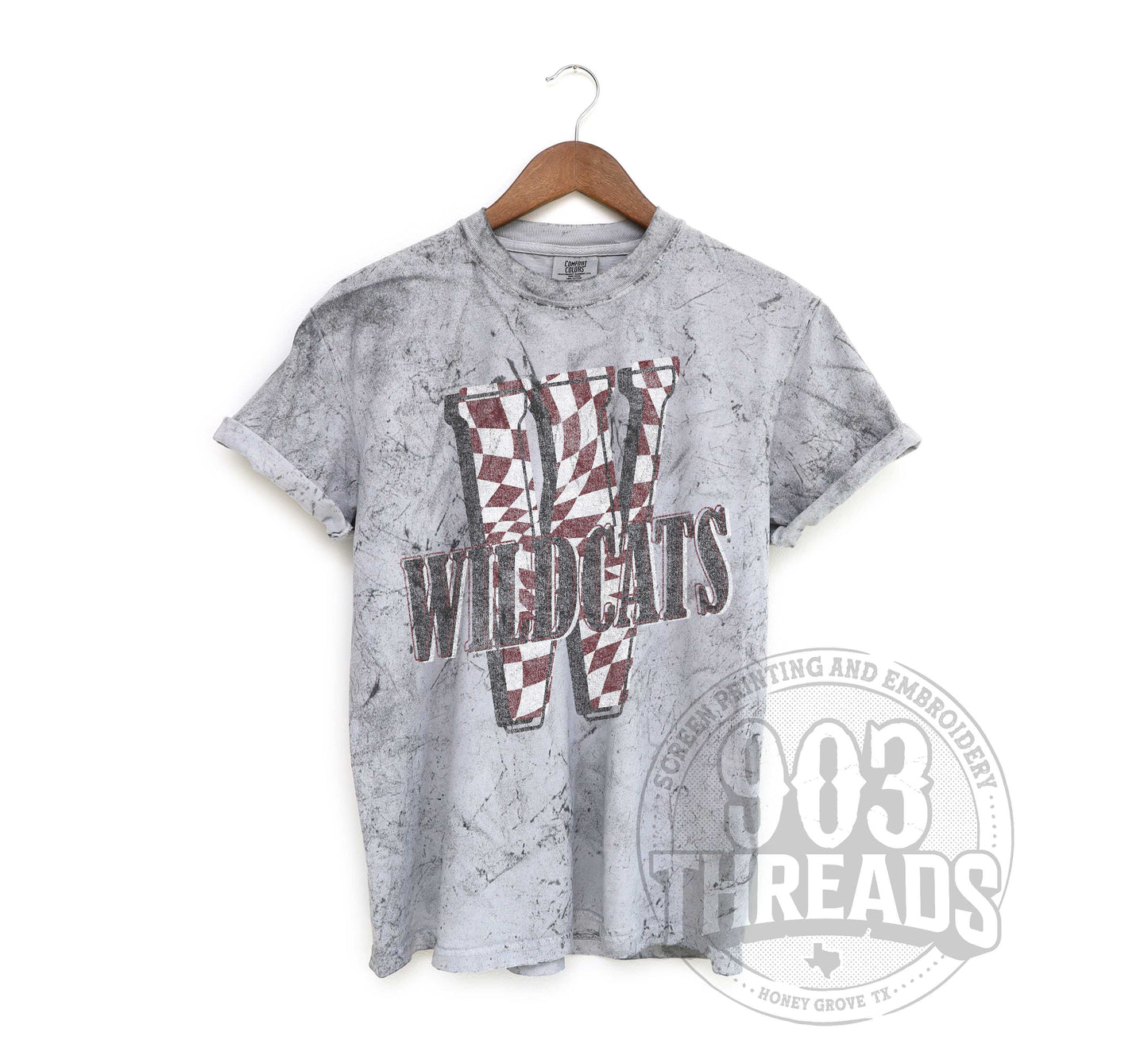 Whitehouse Wildcats Vintage Washed Spirit Tee