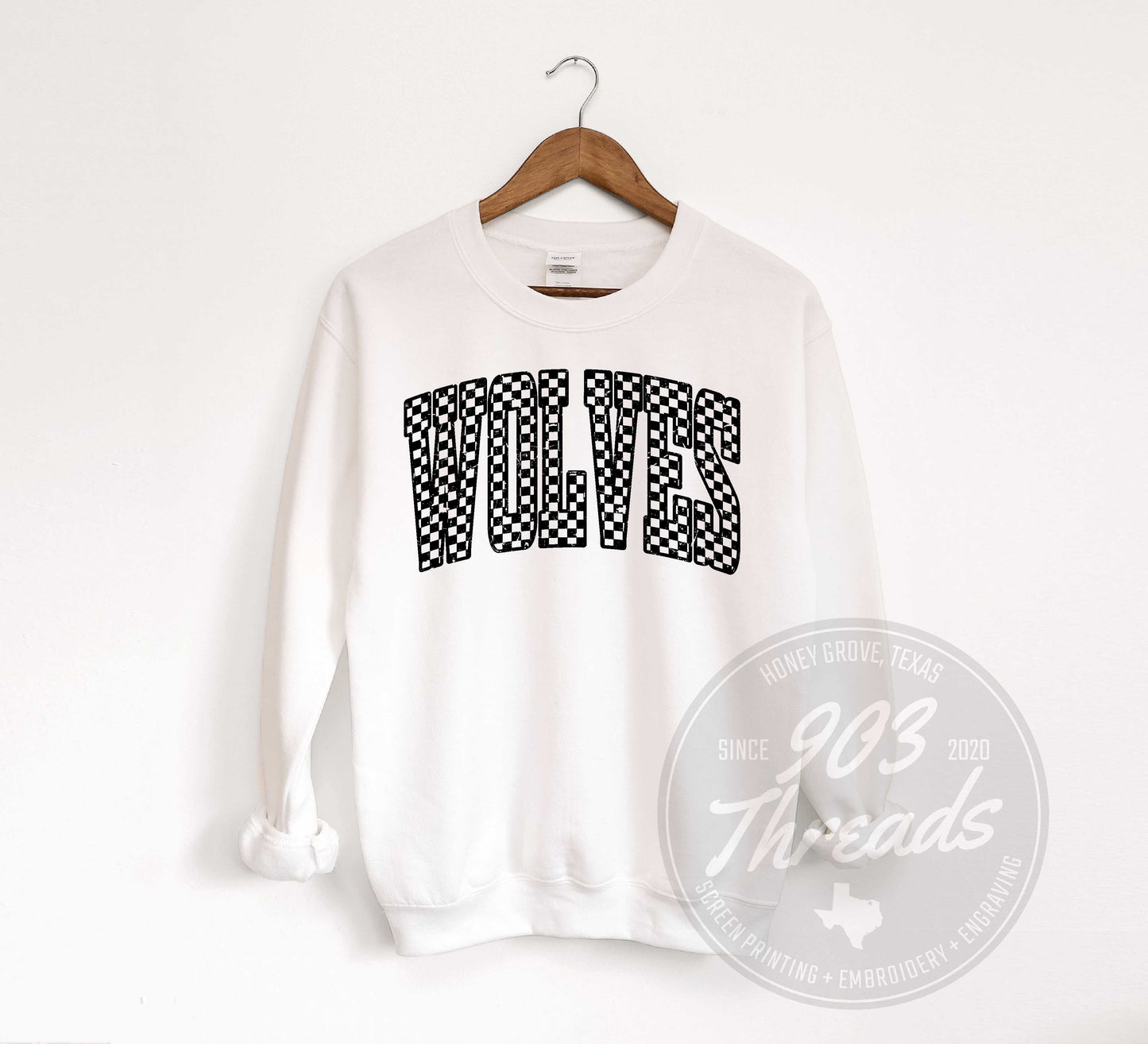 Wolves - Varsity Checkered - Sweatshirt