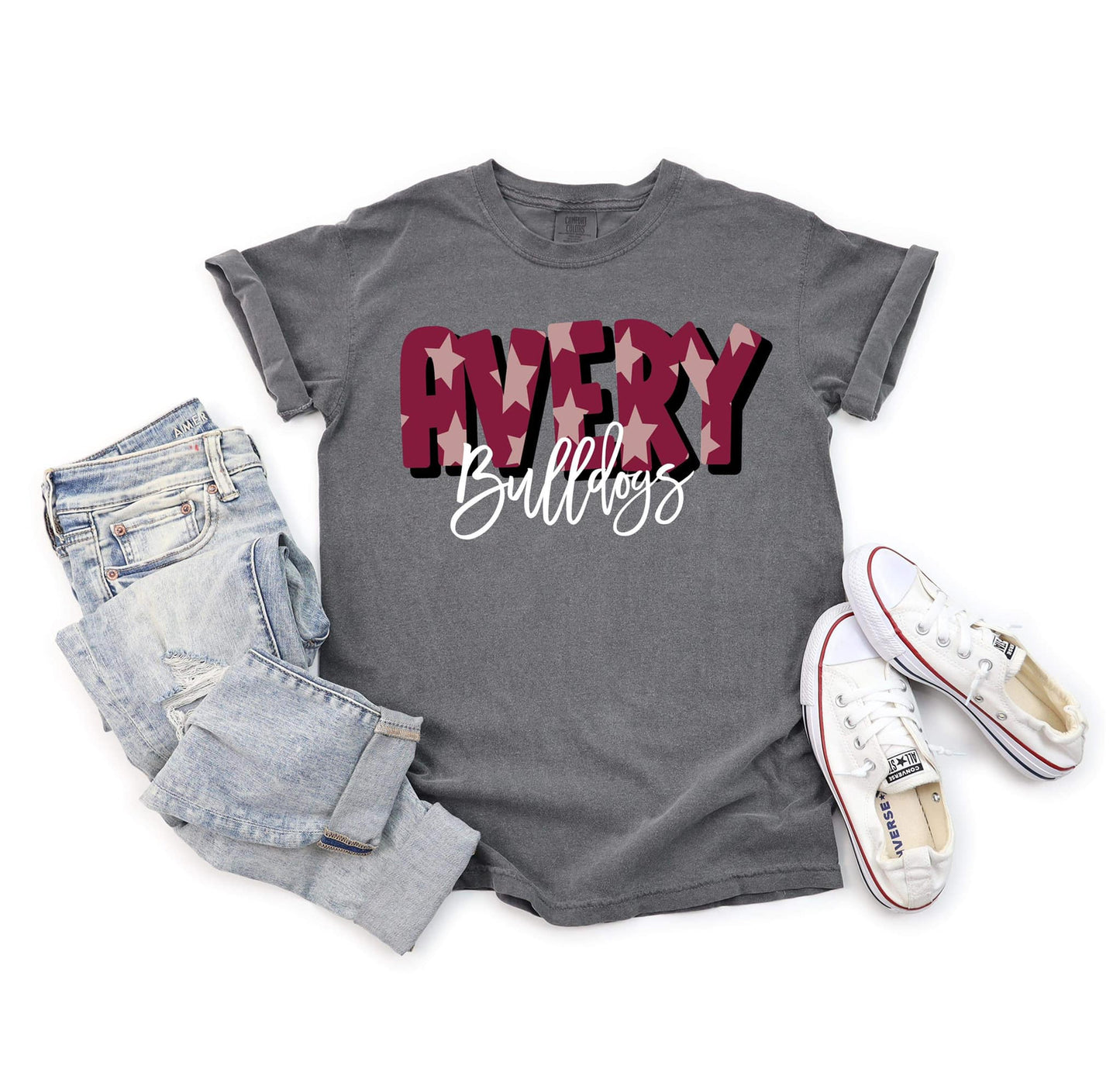 Avery Bulldogs Star Tee