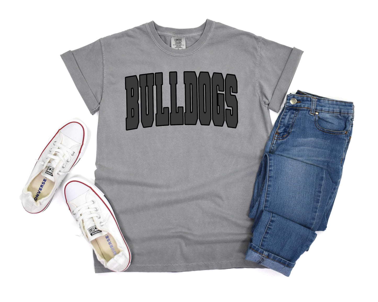 Bulldogs - Pastel Chunky Varsity Tee