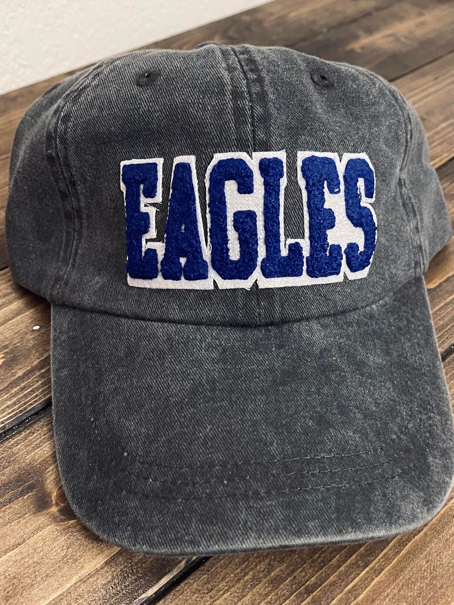 EAGLES - Vintage Chenille Patch Cap - Royal