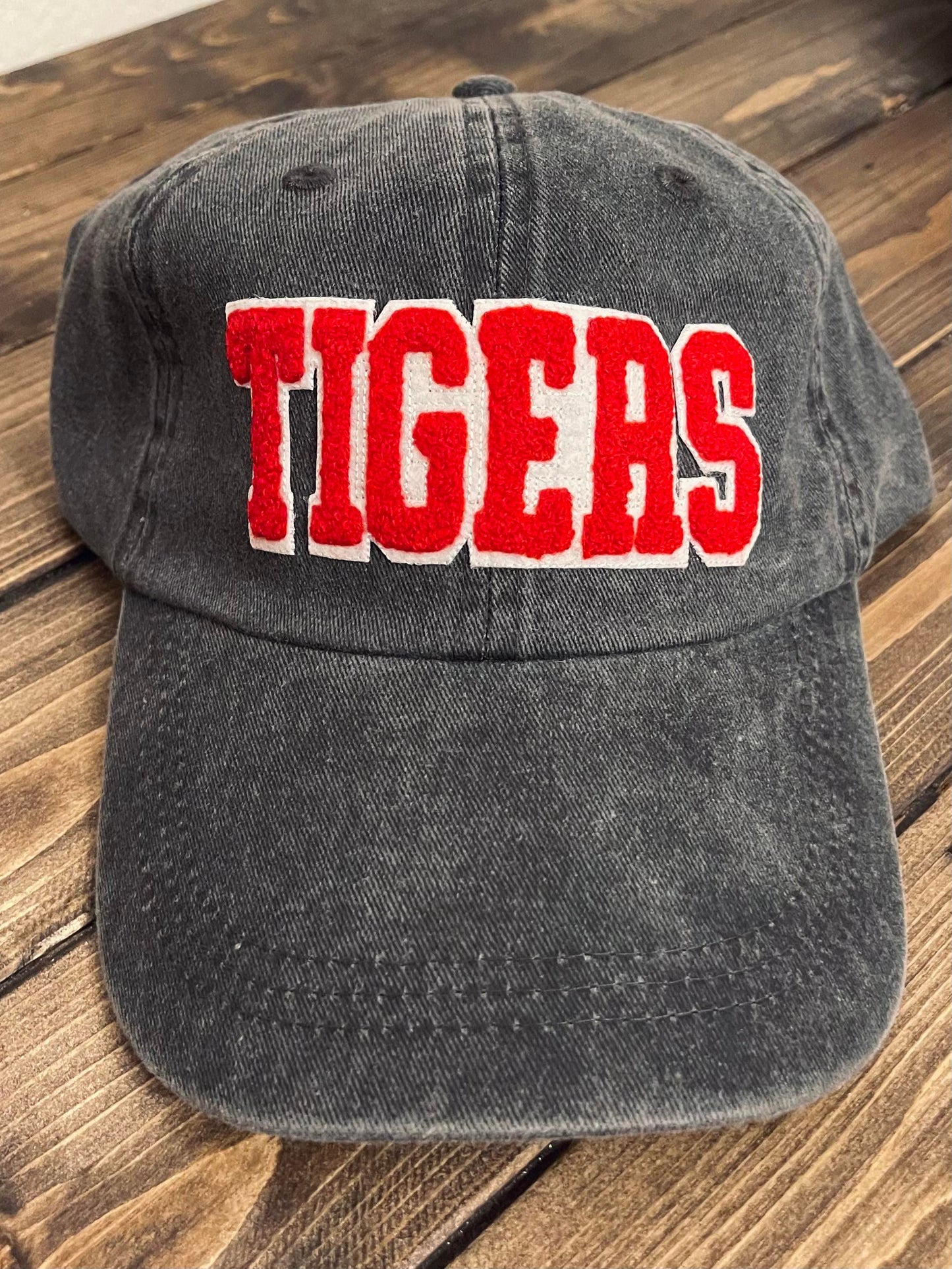 TIGERS - Vintage Chenille Patch Cap - Red