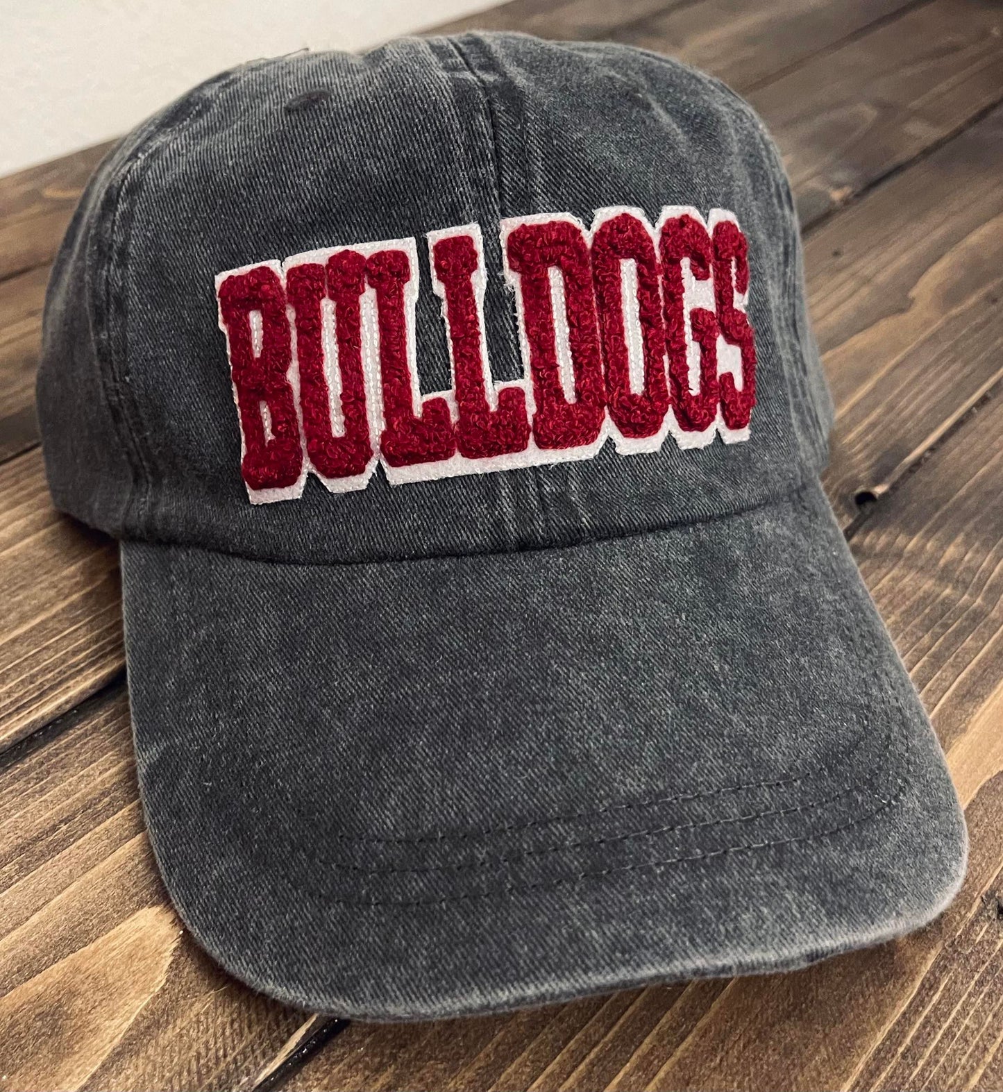 BULLDOGS - Vintage Chenille Patch Cap - Maroon