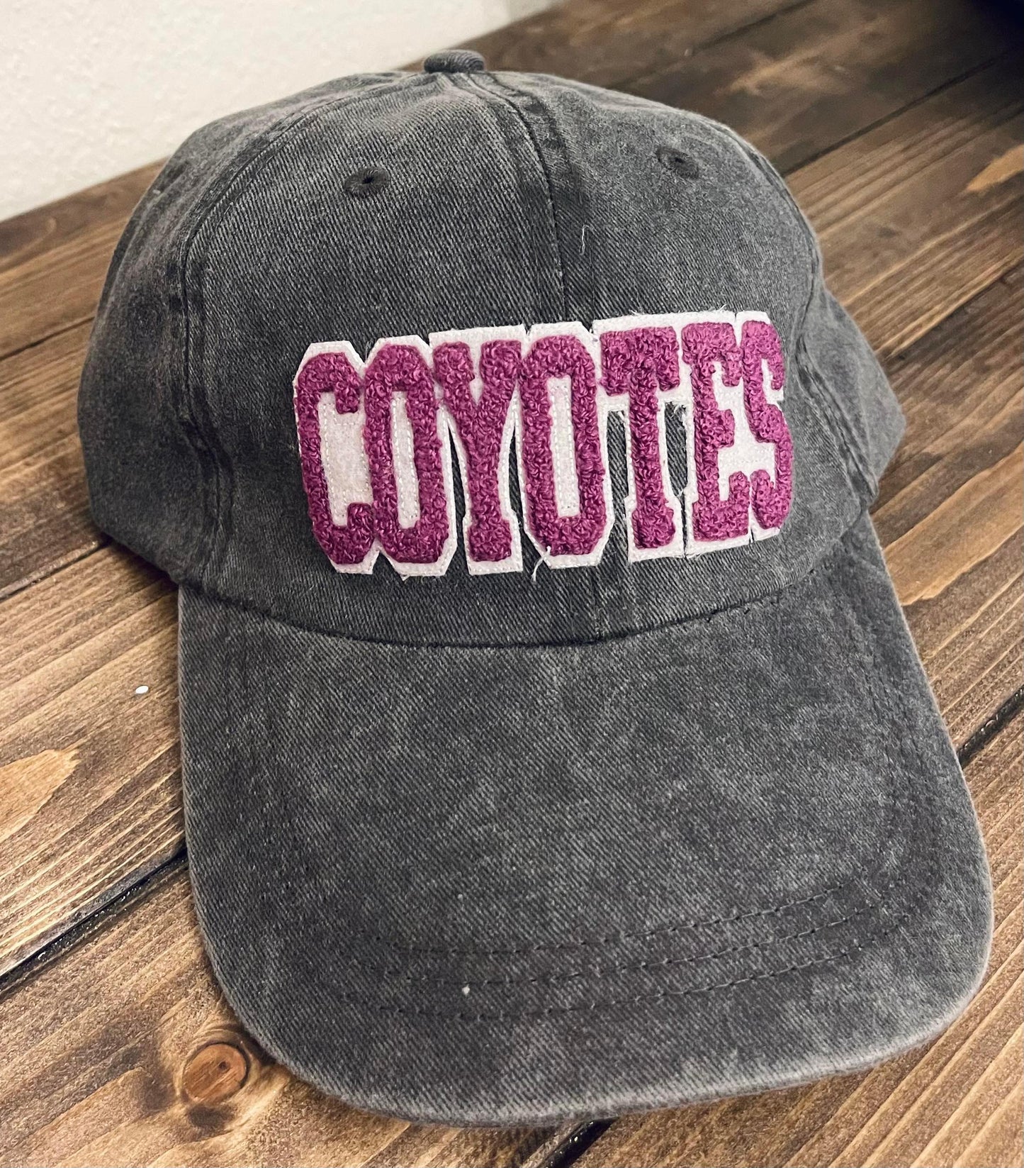 COYOTES - Vintage Chenille Patch Cap - Purple
