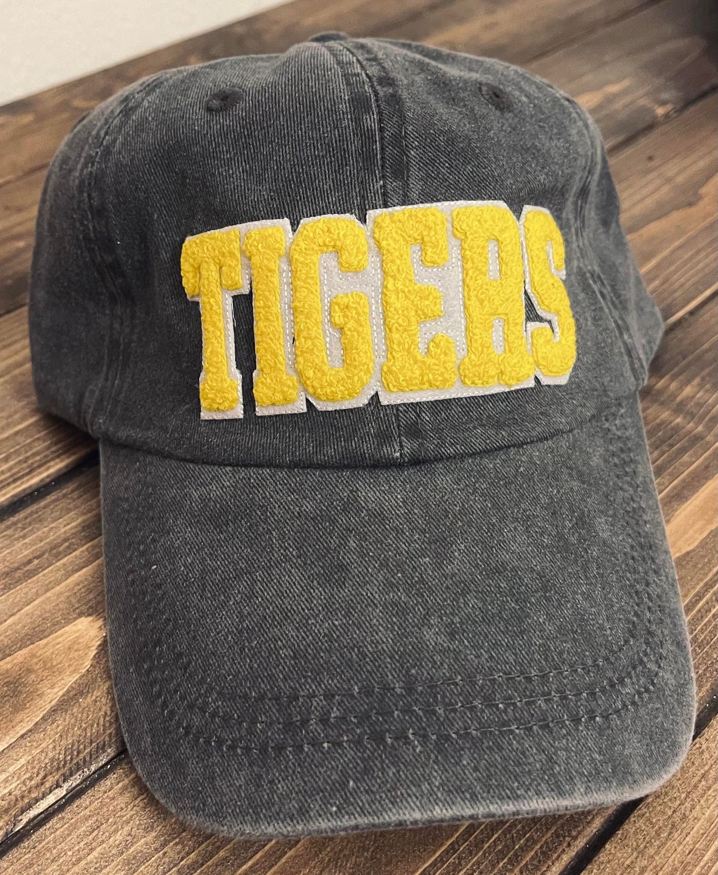 TIGERS - Vintage Chenille Patch Cap - Gold