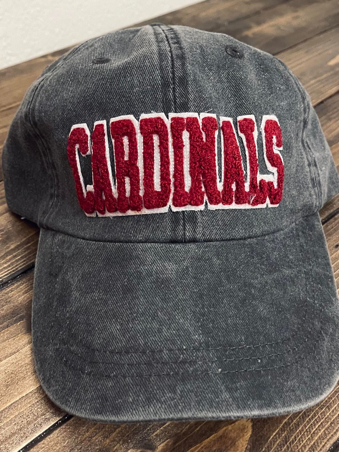 CARDINALS - Vintage Chenille Patch Cap - Maroon