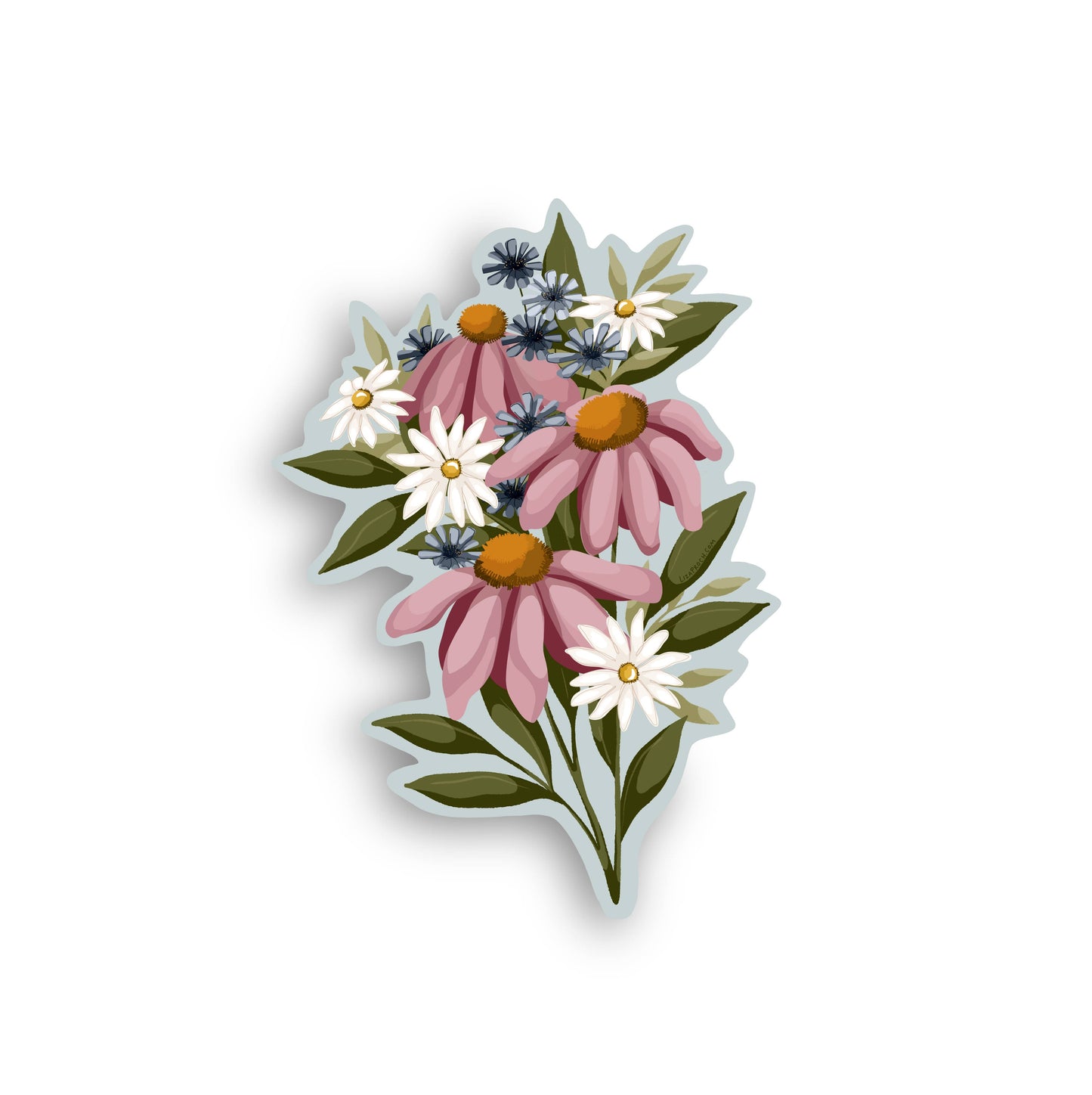 Spring Flowers Vinyl Sticker
