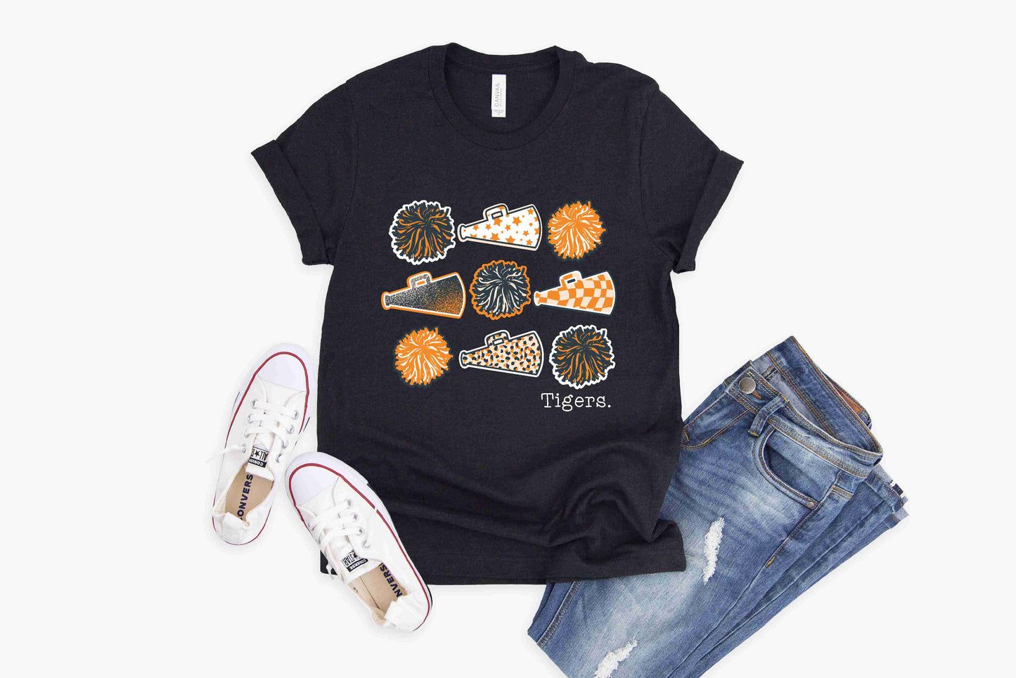 Commerce Tigers Cheer - Crewneck & V-Necks