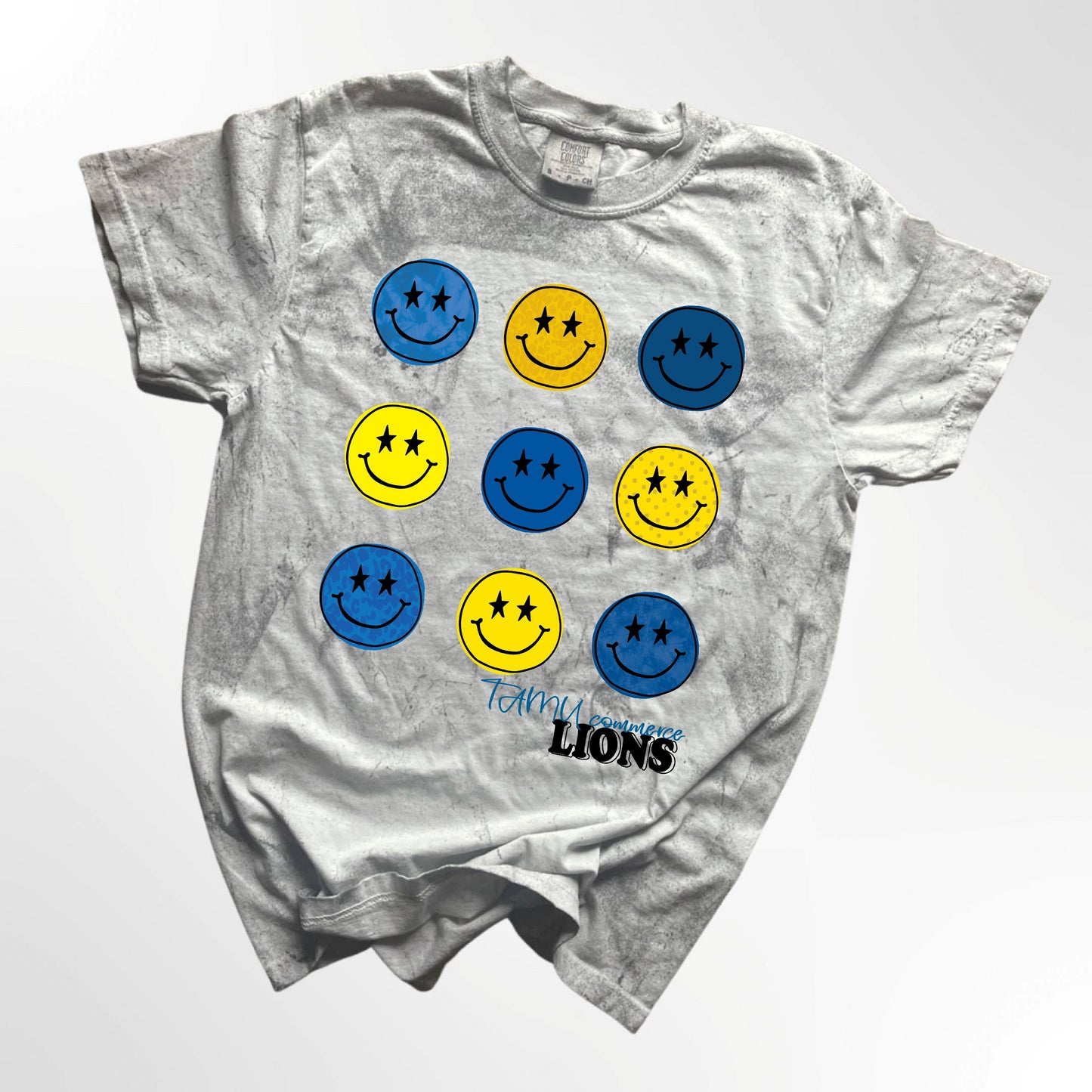 TAMU - Commerce Lions Retro Smiley Spirit Tee