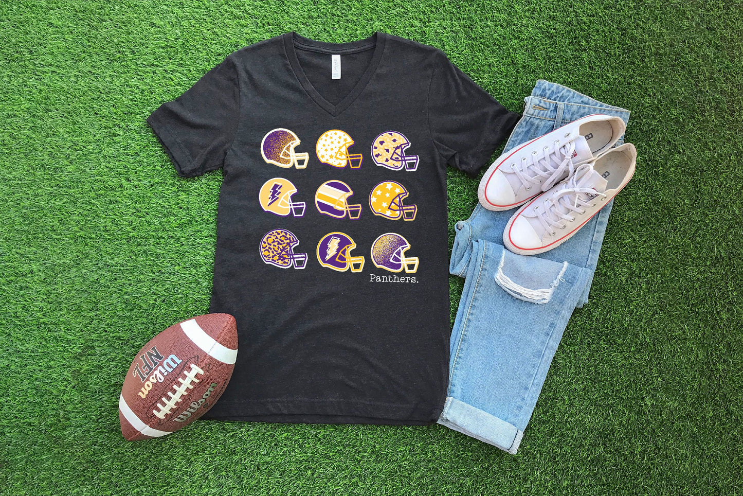 Aransas Pass Panthers Helmets - Crewneck & V-Necks