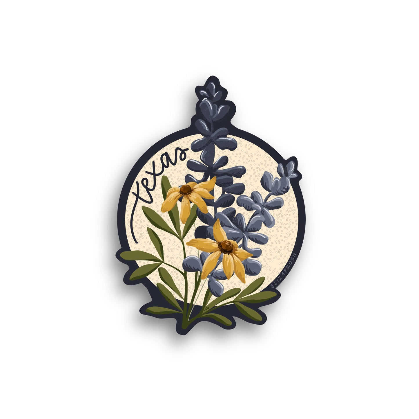 Bluebonnet Vinyl Sticker