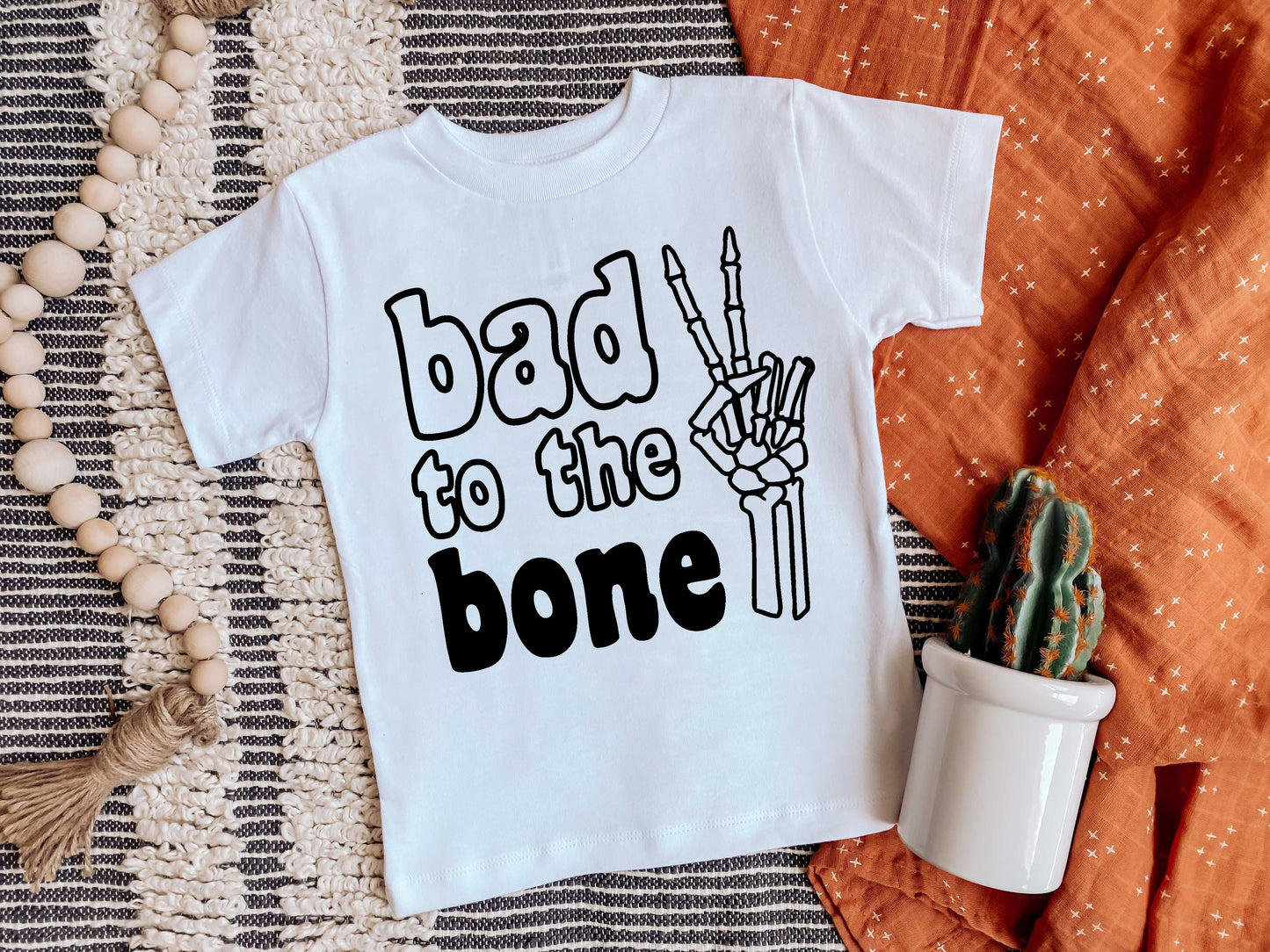 Bad to the Bone - Black & White Shirt