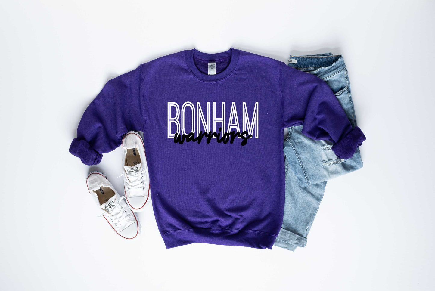 Bonham Warriors Throwback - Short/Long Sleeve & Sweatshirt