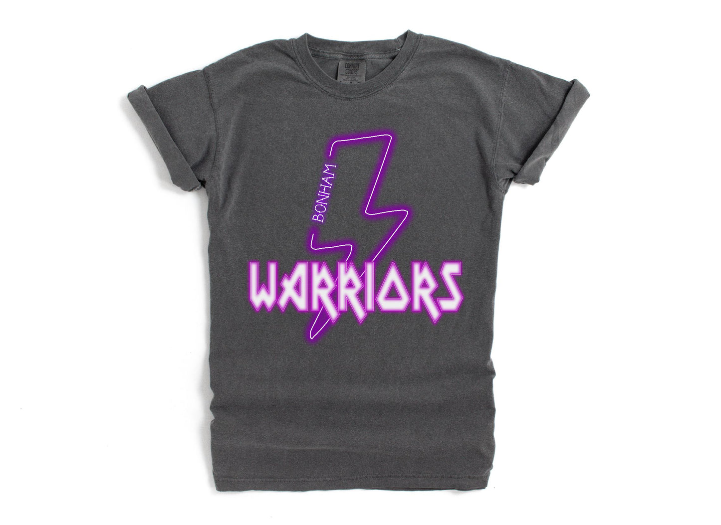 Bonham Warriors - Neon Lightning Bolt