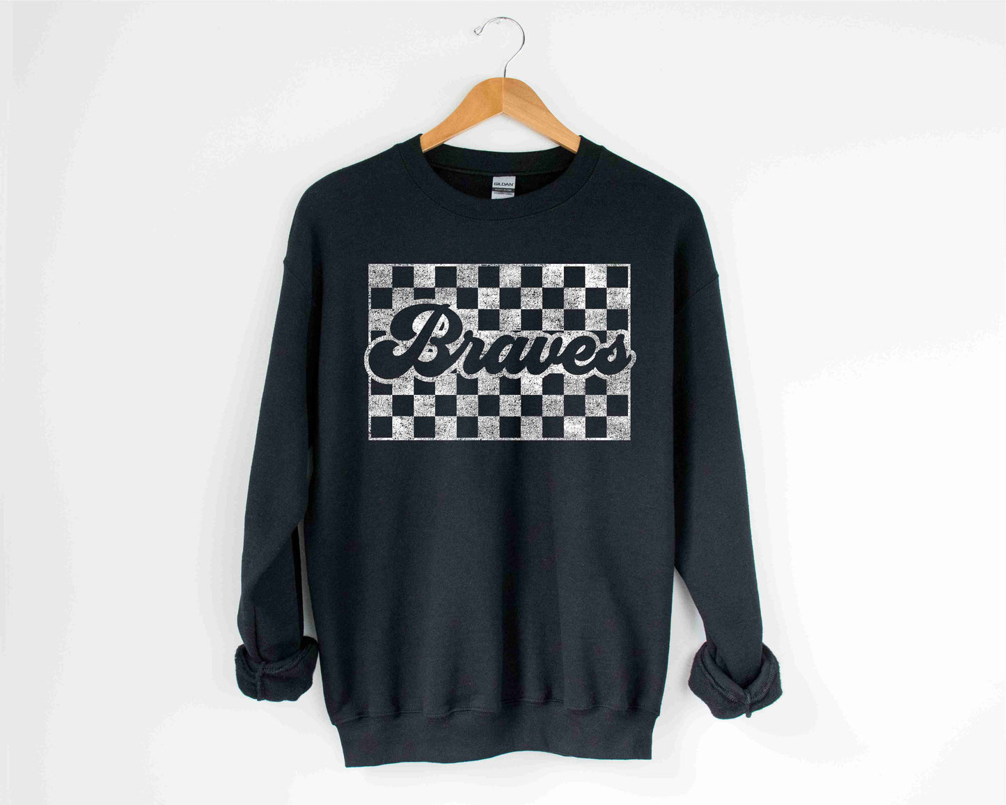 Braves Checkered Sweatshirt