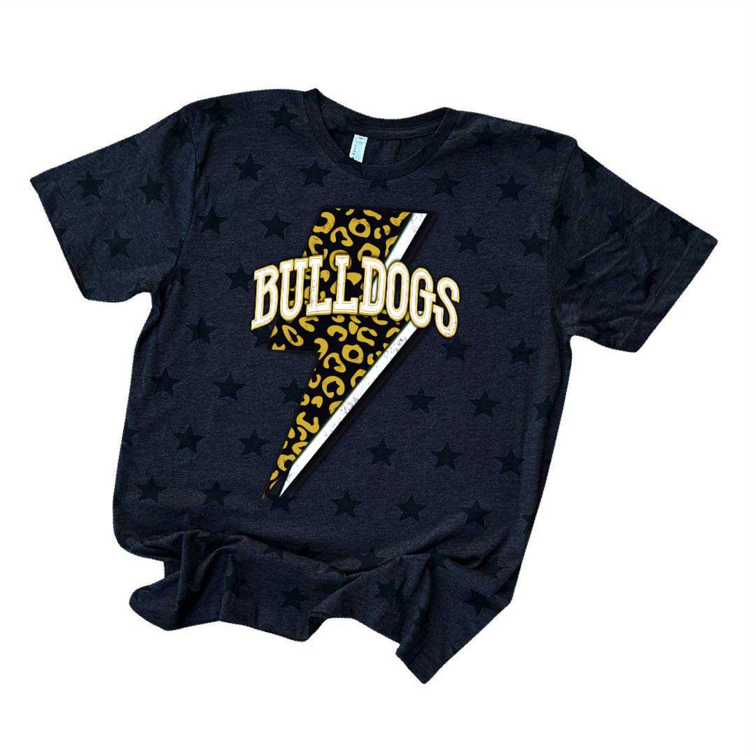 Royse City Bulldogs Lightning Bolt Tee