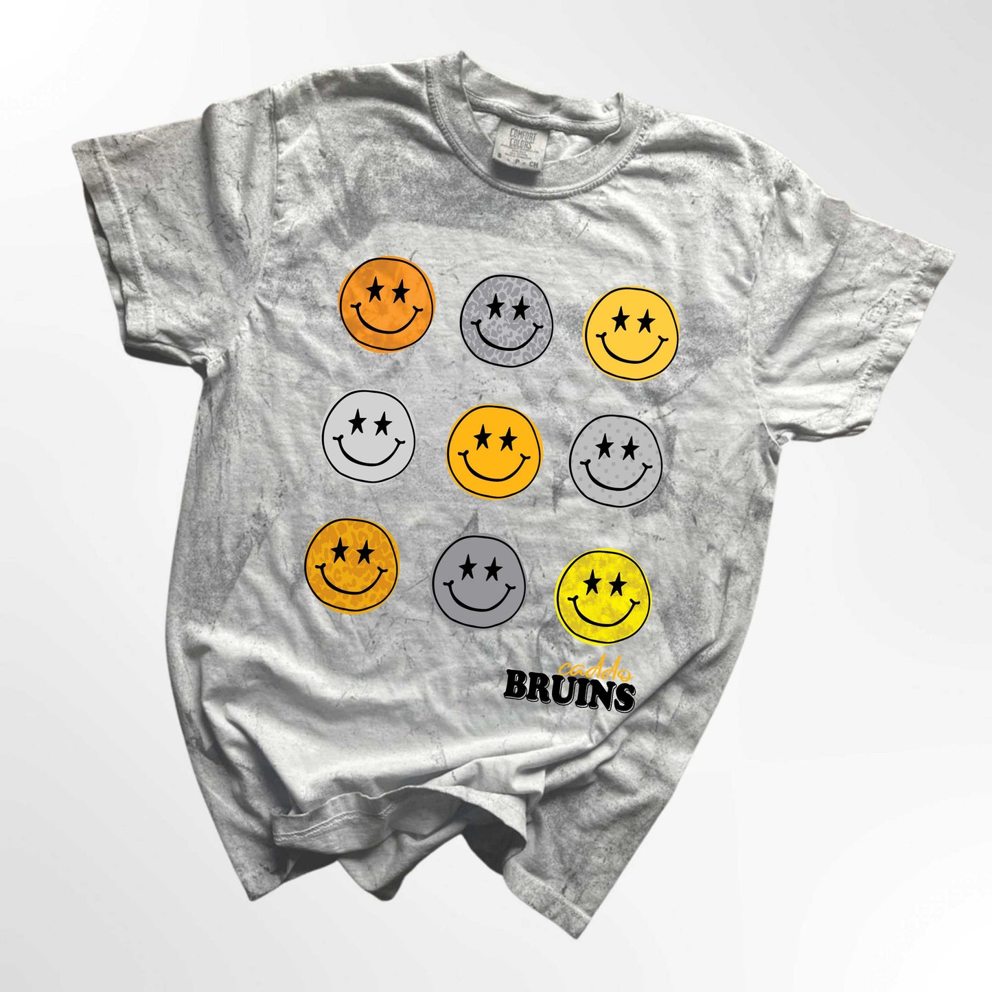 Caddo Bruins Retro Smiley Spirit Tee