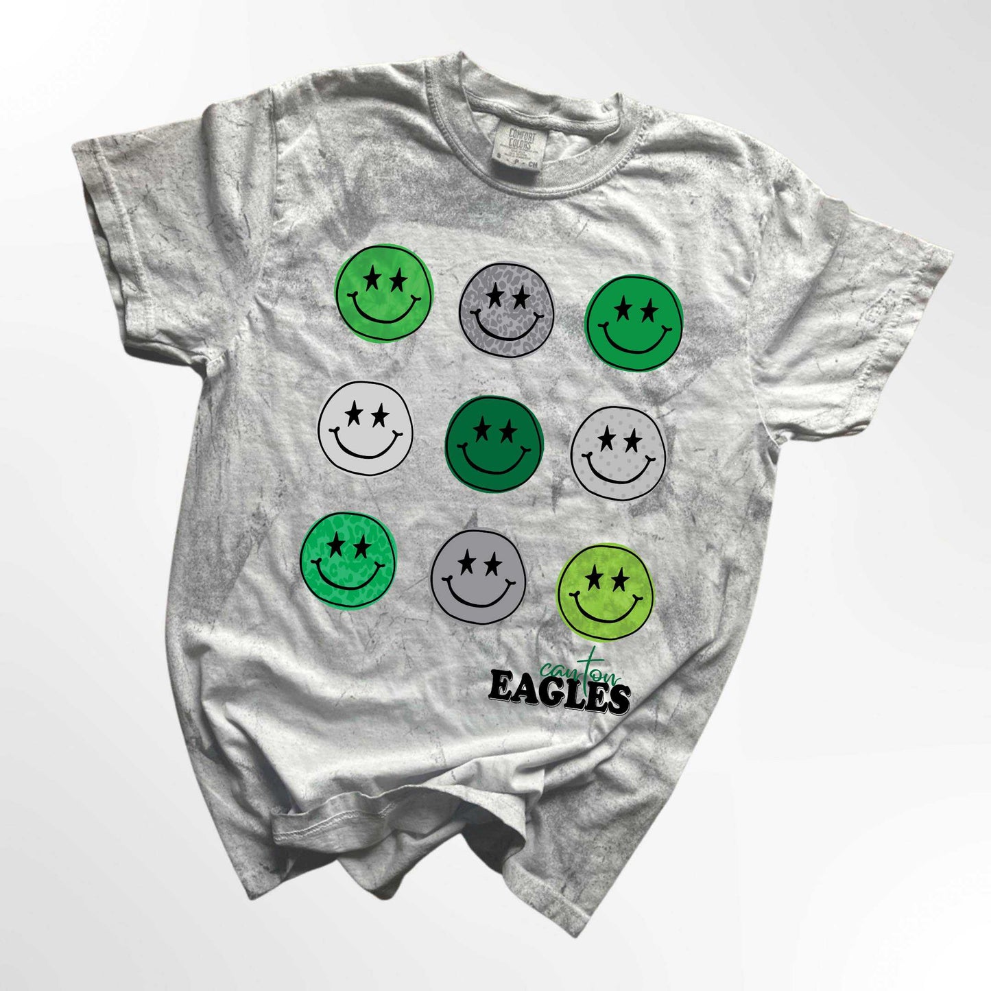 Canton Eagles Retro Smiley Spirit Tee