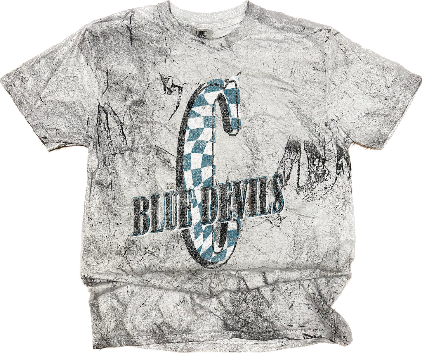 Celeste Blue Devils Vintage Washed Spirit Tee