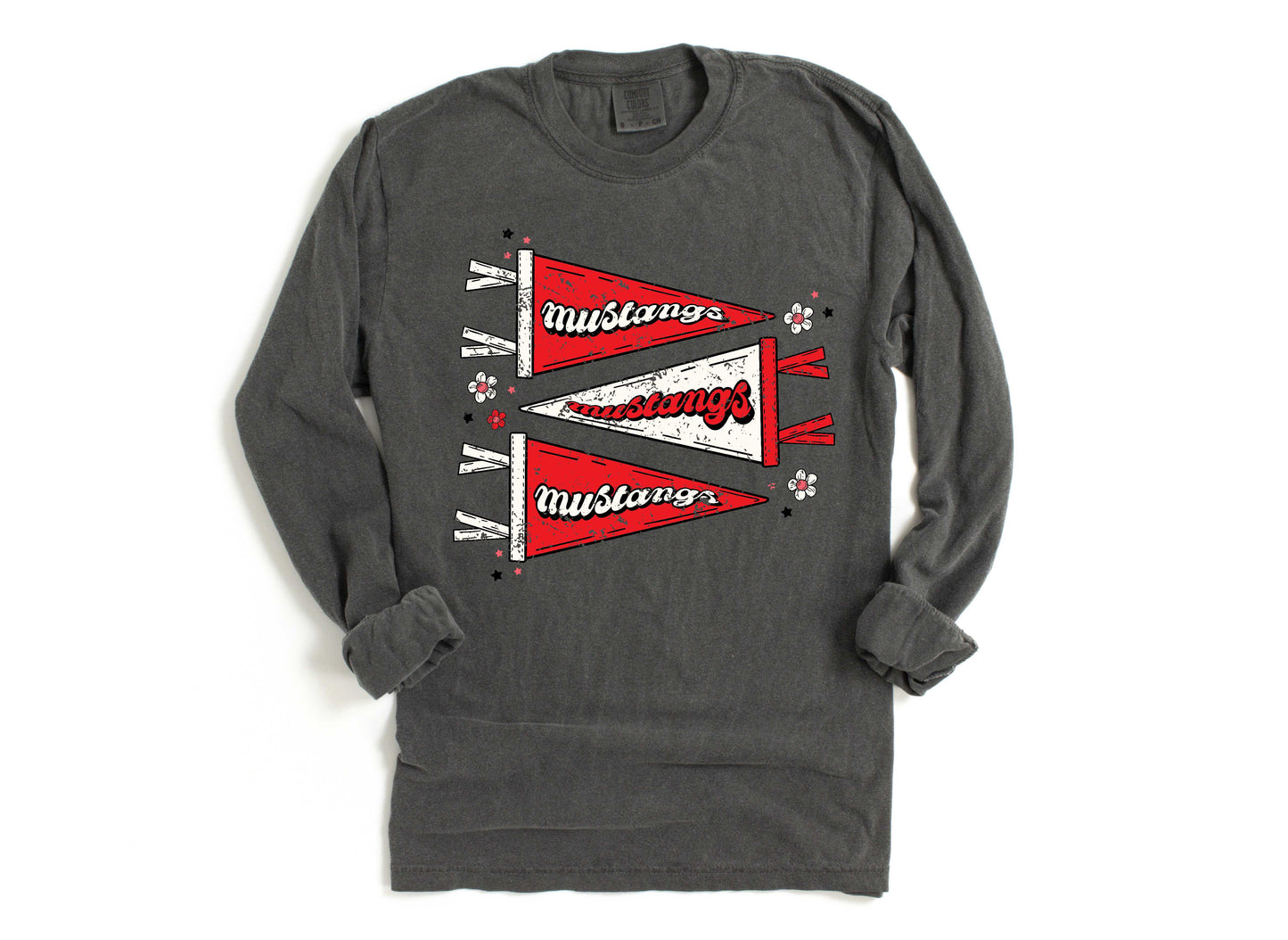 Chisum Mustangs Vintage Pennants Tee