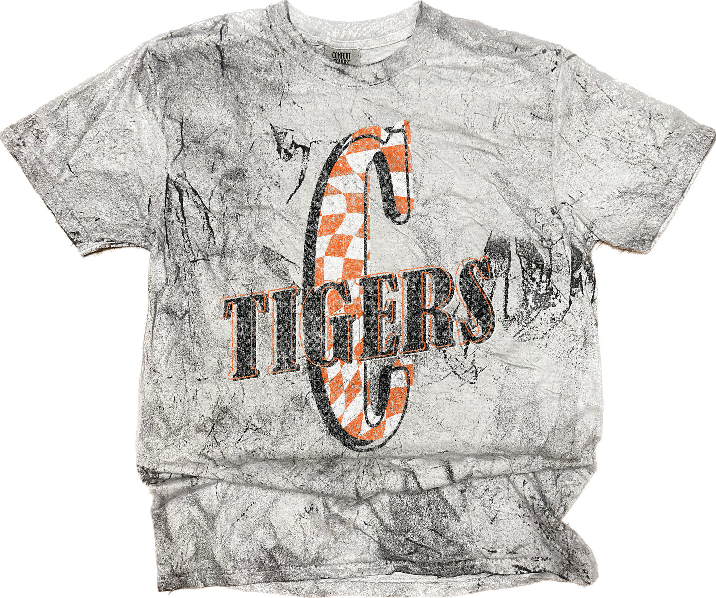 Commerce Tigers Vintage Washed Spirit Tee